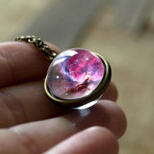 Load image into Gallery viewer, Nebula Galaxy Double Sided Pendant Necklace