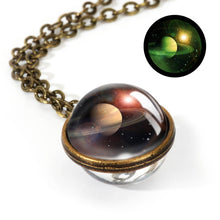 Load image into Gallery viewer, Nebula Galaxy Double Sided Pendant Necklace