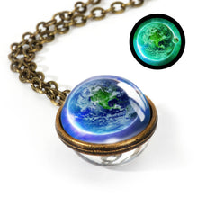 Load image into Gallery viewer, Nebula Galaxy Double Sided Pendant Necklace