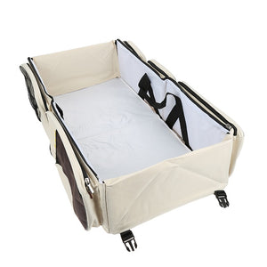 Newborn Baby Portable Travel Foldable Baby Bed Infant Changing Diapers Baby Cot Mummy Pack Bag Baby Crib Multi-function FR HWC