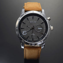 Load image into Gallery viewer, Miler Men Watches Top Brand Fashion Men&#39;s Leather Wrist watch