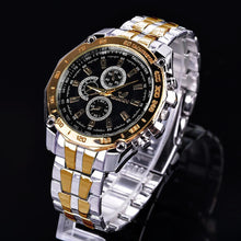 Load image into Gallery viewer, ORLANDO Brand Men Watches Quartz Silver-gold Stainless Steel Wristwatch Male Classic Dress Business Watch masculino Relogio