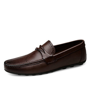 Men Loafers Shoes Genuine Leather Casual Sneakers