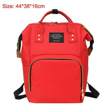 Load image into Gallery viewer, 41color Mummy Backpack Zipper Large Capacity Travel Maternity Bag Diaper Baby Bag Multifunctional Nursing Bag Backpack Baby Care