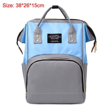 Load image into Gallery viewer, 41color Mummy Backpack Zipper Large Capacity Travel Maternity Bag Diaper Baby Bag Multifunctional Nursing Bag Backpack Baby Care