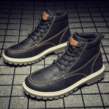 Load image into Gallery viewer, Men Boots High Leather Causal Shoes