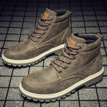 Load image into Gallery viewer, Men Boots High Leather Causal Shoes