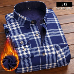 Men Winter Shirts Long Sleeve