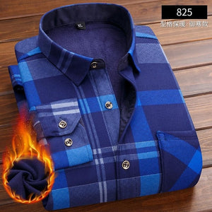 Men Winter Shirts Long Sleeve
