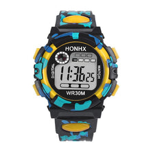 Load image into Gallery viewer, 2019 Waterproof Children Boy Multifunction Boy Digital LED Sports Waterproof Wrist Watch Kids Alarm Date Electronic Watch Gift Q