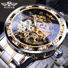 Load image into Gallery viewer, Transparent Fashion Diamond Luminous Wrist Watch