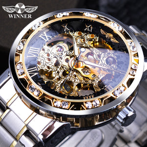 Transparent Fashion Diamond Luminous Wrist Watch