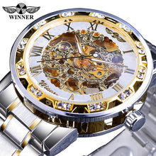 Load image into Gallery viewer, Transparent Fashion Diamond Luminous Wrist Watch