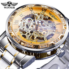 Load image into Gallery viewer, Transparent Fashion Diamond Luminous Wrist Watch