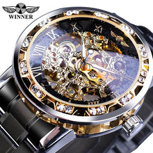 Load image into Gallery viewer, Transparent Fashion Diamond Luminous Wrist Watch