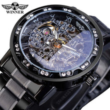 Load image into Gallery viewer, Transparent Fashion Diamond Luminous Wrist Watch