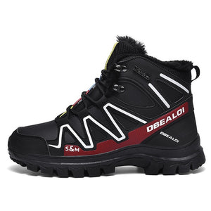 Men Boots Winter Plush Warm Snow Boots Casual