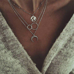 Multi layer Pendant Necklaces