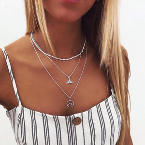 Multi layer Pendant Necklaces