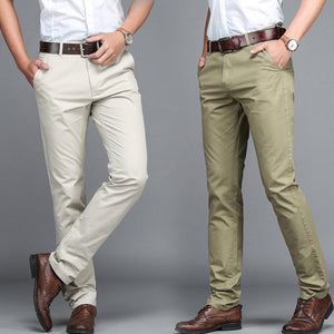 men business trousers Office casual Slim