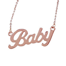 Load image into Gallery viewer, 2019 Hot Popular Letter Baby Pendants Necklace Women Long Chain Alloy Fashion Pendant Necklace Gift Jewelry spdc15b63