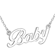 Load image into Gallery viewer, 2019 Hot Popular Letter Baby Pendants Necklace Women Long Chain Alloy Fashion Pendant Necklace Gift Jewelry spdc15b63