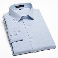 Load image into Gallery viewer, Men&#39;s Solid Long Sleeve Linen Dress Shirt with Left Chest Pocket Smart Casual Shirts
