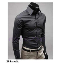 Load image into Gallery viewer, Men &#39;s Fashion Candy Color Long - sleeved Slim Business Casual Shirt