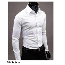 Load image into Gallery viewer, Men &#39;s Fashion Candy Color Long - sleeved Slim Business Casual Shirt