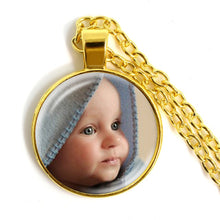 Load image into Gallery viewer, Personalized Custom Necklace Photo Mum Dad Baby Children Grandpa Parents Custom Designed Photo Gift For Family Anniversary Gift