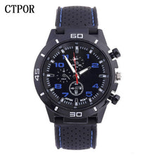 Load image into Gallery viewer, 9-18 years Old Sports Children&#39;s Watch Military Sports Car Style Man Watches Silicone Wristwatch Child Student Clock Kids Boy WA